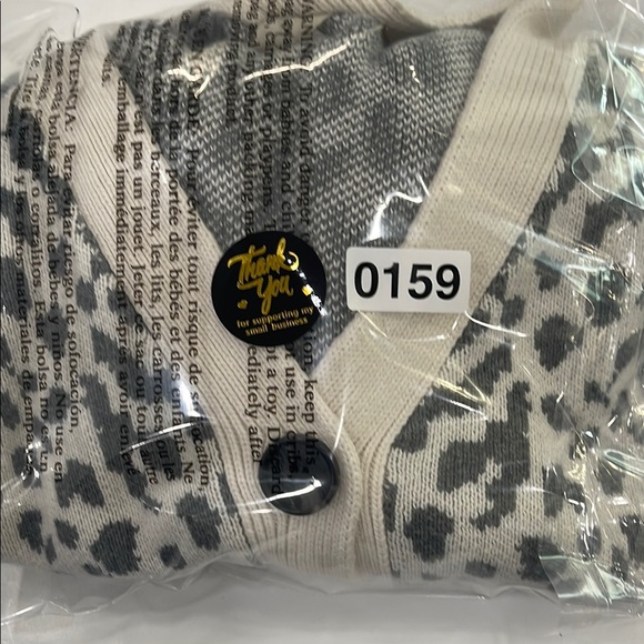 LOFT Black and Cream Leopard Print Sweater - Picture 10 of 10